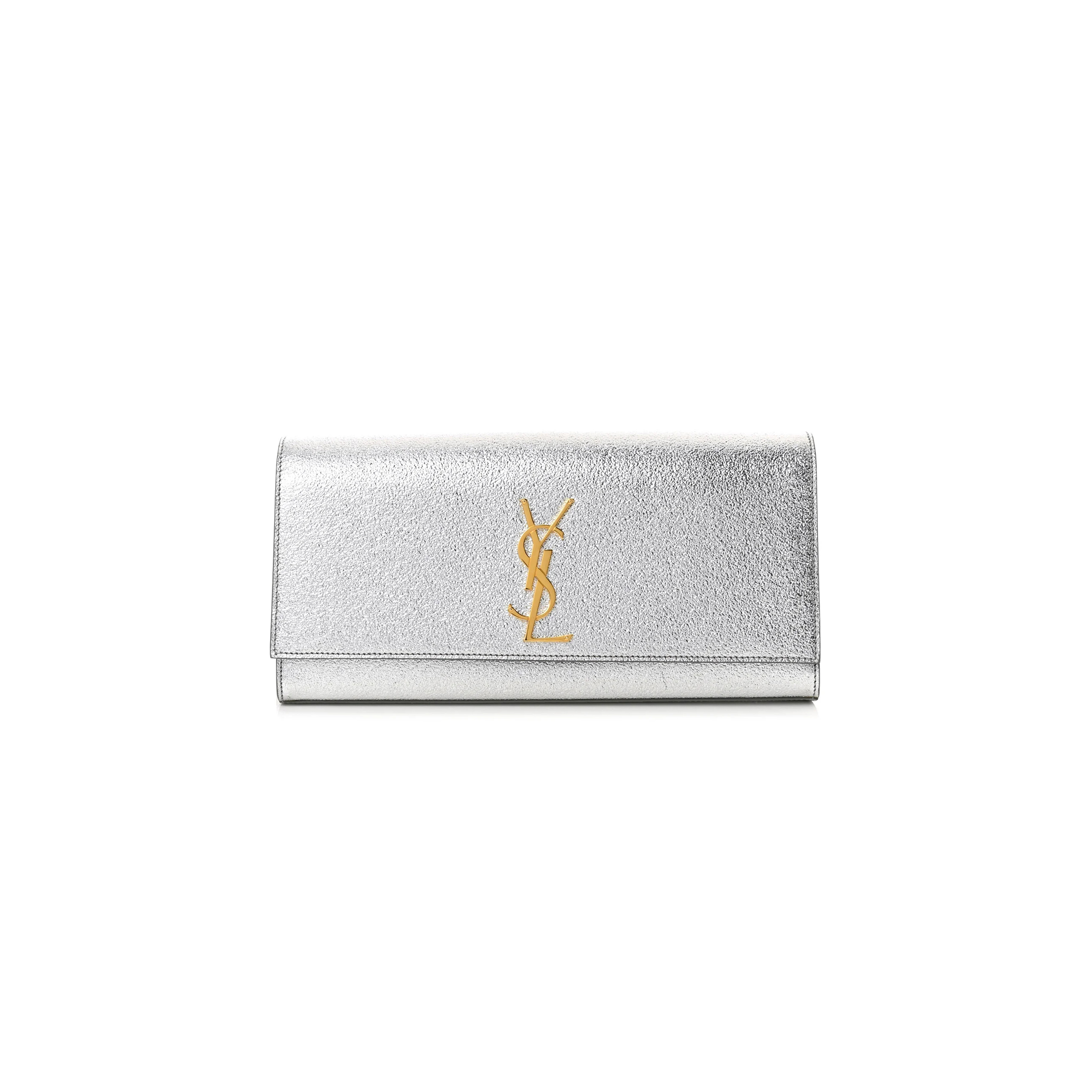 YSL CLASSIC KATE CLUTCH SILVER (27*12*4cm)
